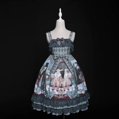 Amoi Deformity Show Lolita Retro Palace Lace Girl Op Lolita Dress — packaging