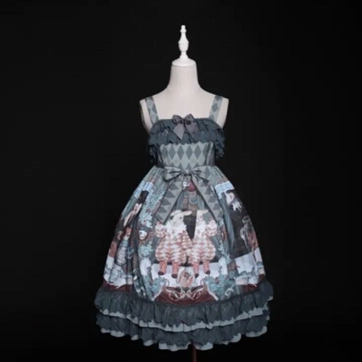 Amoi Deformity Show Lolita Retro Palace Lace Girl Op Lolita Dress — packaging