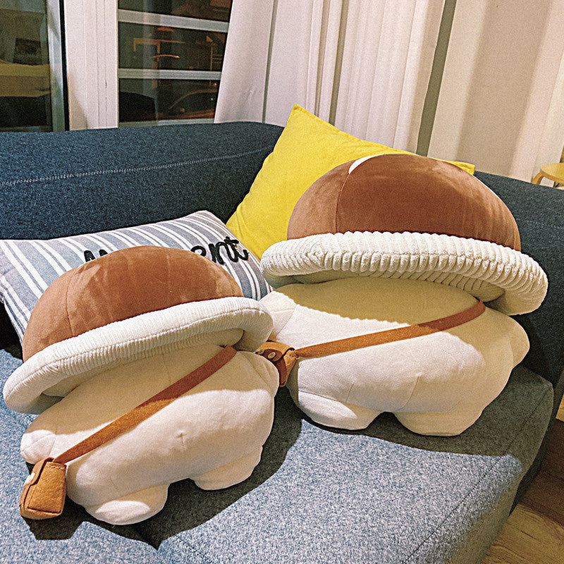 Mushroom Shape Doll Plush Toys — back view