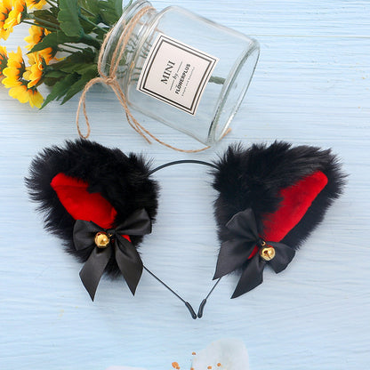 Headdress Props Plush Cat Ears Fox Ears — detail