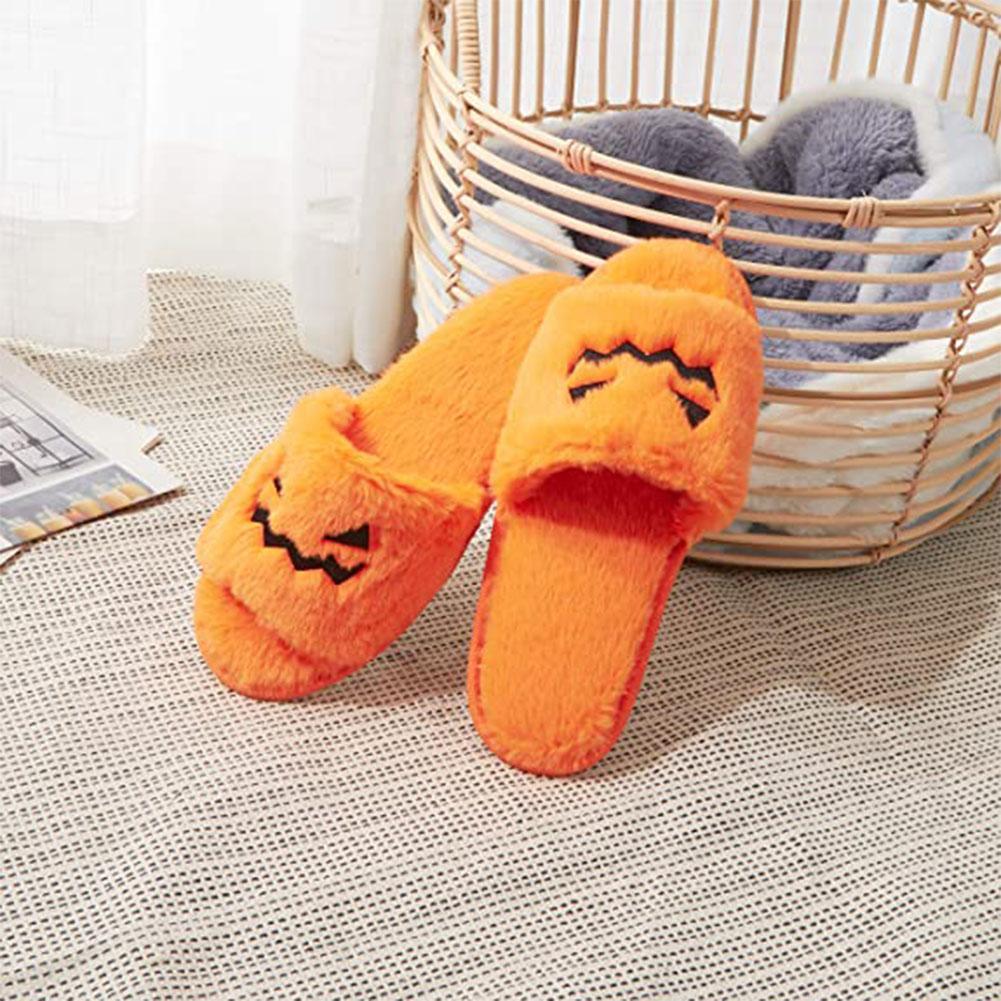 Halloween Women's Soft And Comfortable Plush Slippers Cosplay Shoes Furry Plush Slippers Kawaii Cute Shoes Home — packaging