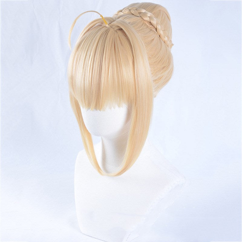 Nero Fate Saber Cockroach Nest Cosplay Wig — back view