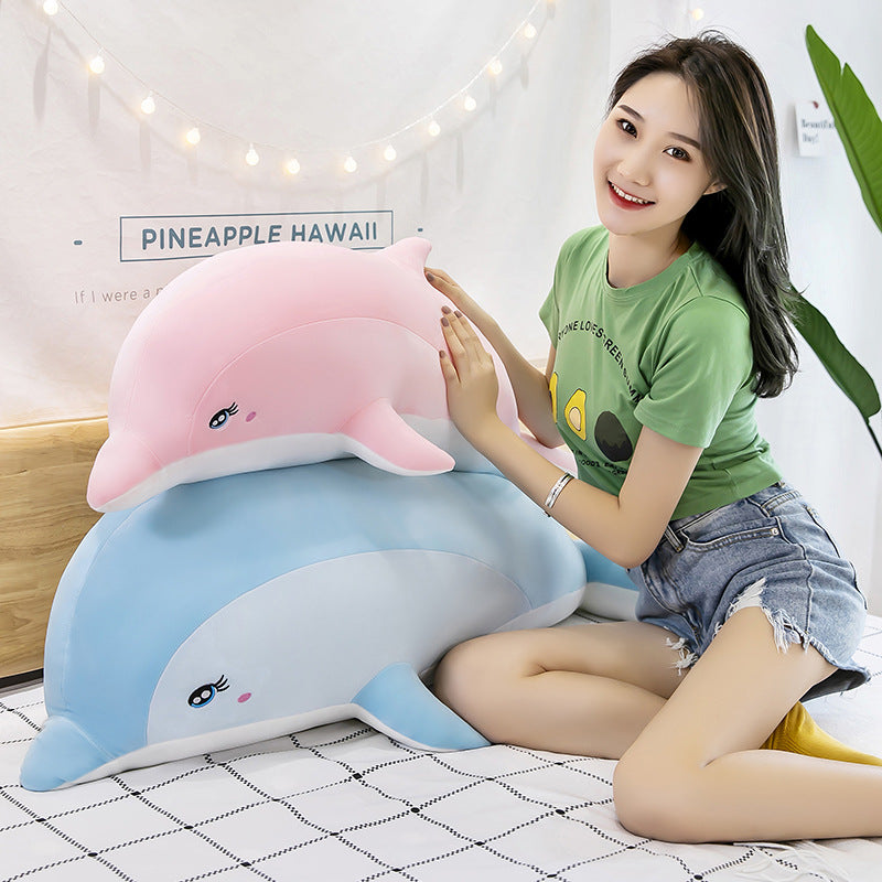 Dolphin Plush Toy Ragdoll Long Pillow | Magic Stories