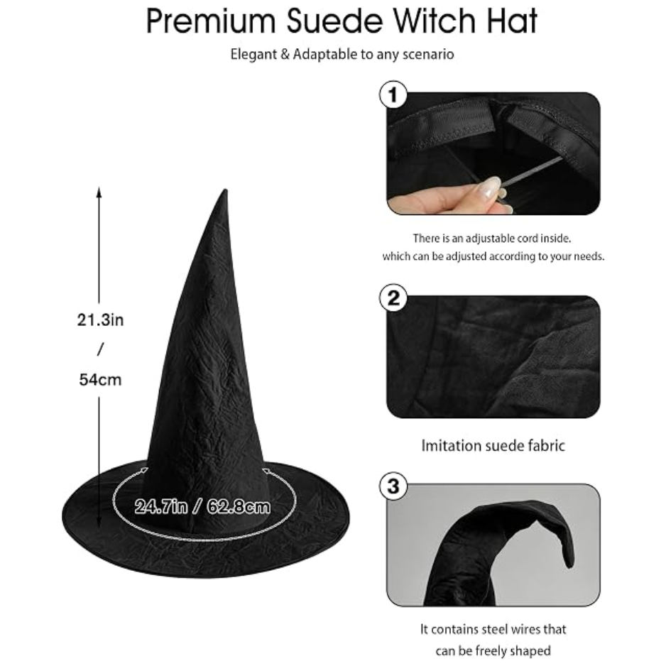 Witch Hat, Wizard Hat For Halloween Costume | Magic Stories