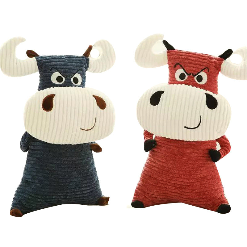Big cow plush doll — detail