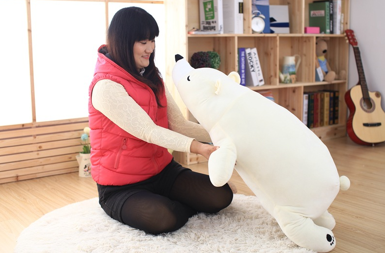 Polar bear sleeping plush toy doll | Magic Stories