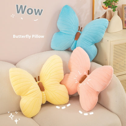 Ins Butterfly Pillow Cushion Plush Toy Blue | Magic Stories