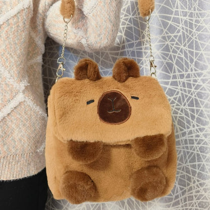 Cartoon Cute Niche Capybara Plush Bag | Magic Stories
