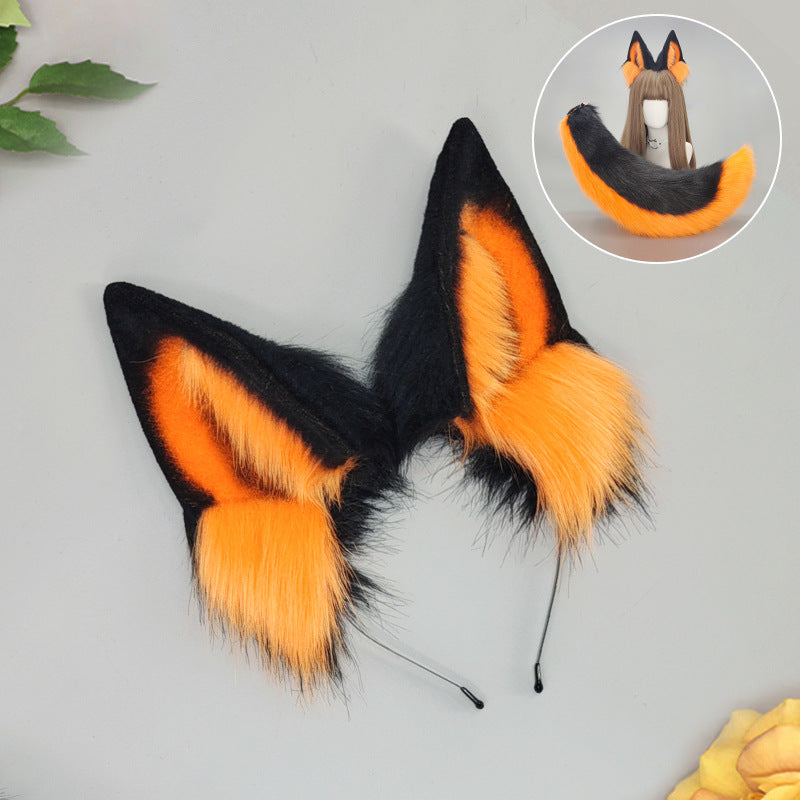 Handmade Anime Animal Ears Headband — detail