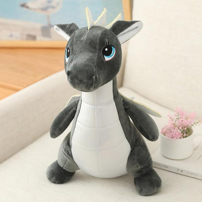 Dinosaur plush toy — side view