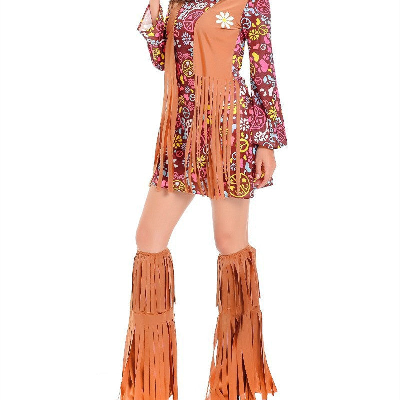 Retro Performance Costume Halloween Costume — back view