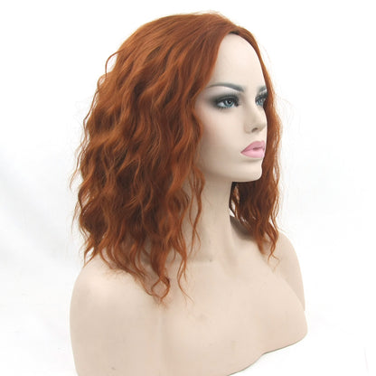 Black Short Curly Hair Cap, High Temperature Silk Short Hair Cosplay Wig Headgear — packaging