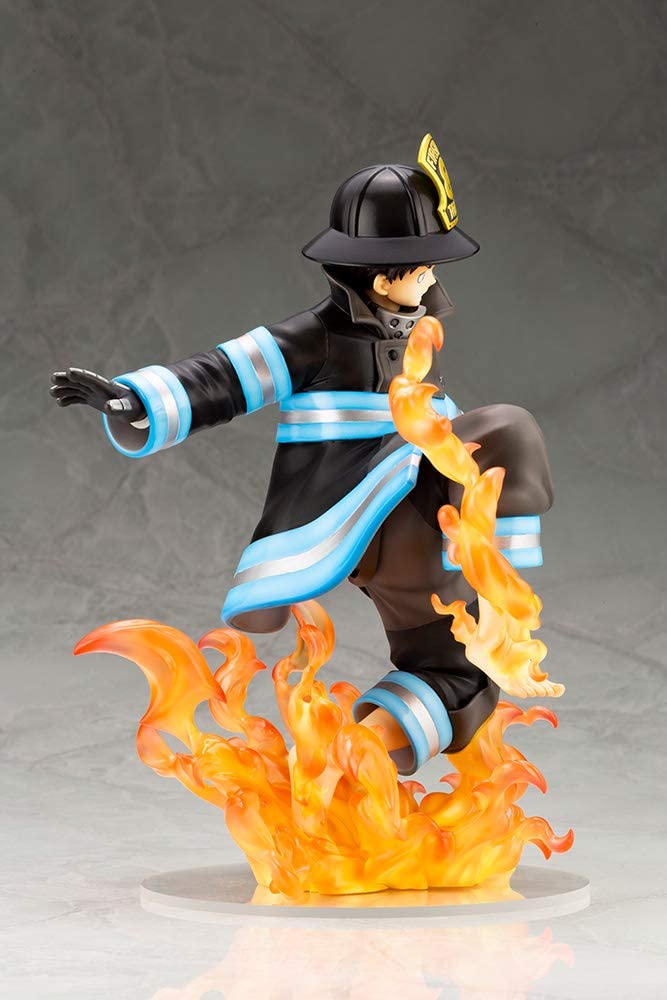 Fire Force Shinra Kusakabe Artfx J Bishoujo Statue — back view