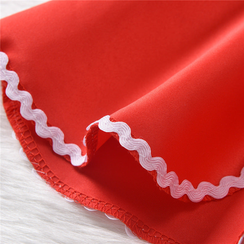 Girls' Cloak Cosplay Party Girl Suit — in use