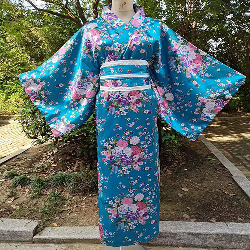 Traditional Ladies' Suit Bathrobe Anime Cosplay Photography Suit Kimono — side view