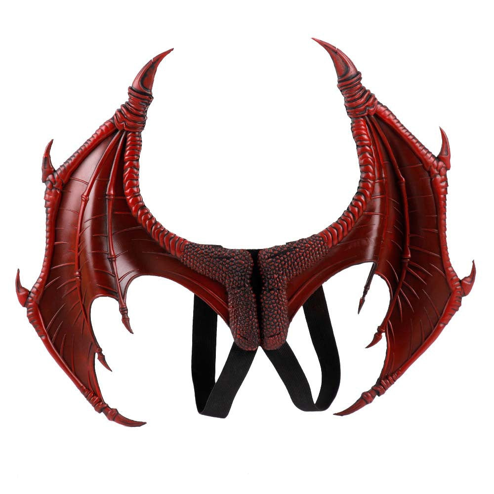 Children Costume Devil Dragon Wings — side view