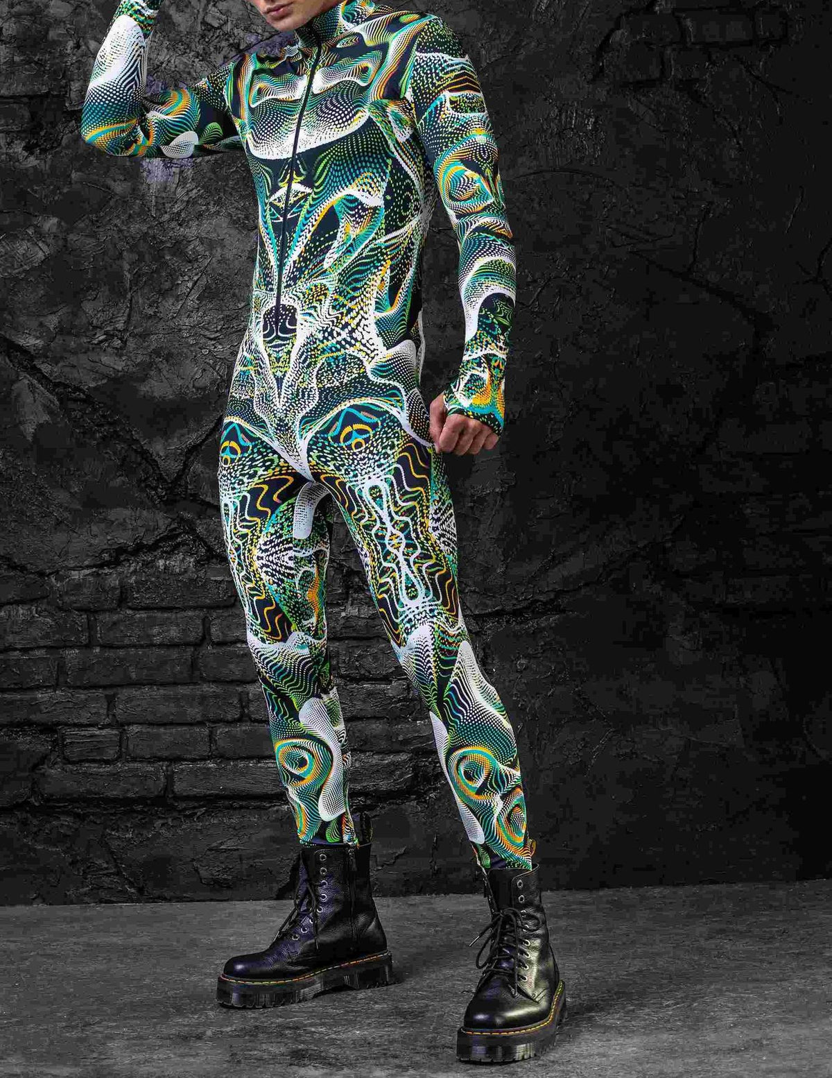 Tights 3D Digital Printing One-piece Play Costume — detail