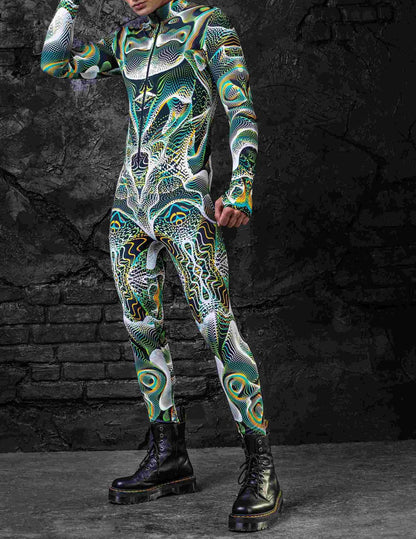 Tights 3D Digital Printing One-piece Play Costume — detail