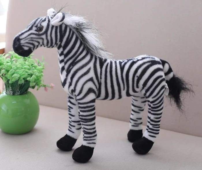 Plush Toy Doll Black Horse White Horse | Magic Stories