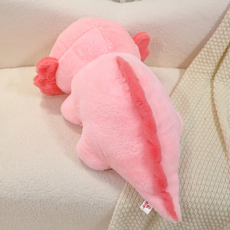 Hexagon Giant Salamander Dinosaur Giant Salamander Cute Plush Doll — side view