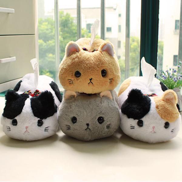 Cat Lovers - Plush Cat Tissue Box Cover | Magic Stories