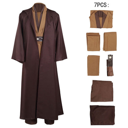 Polyester Men's Halloween Cosplay Cardigan Robe — detail