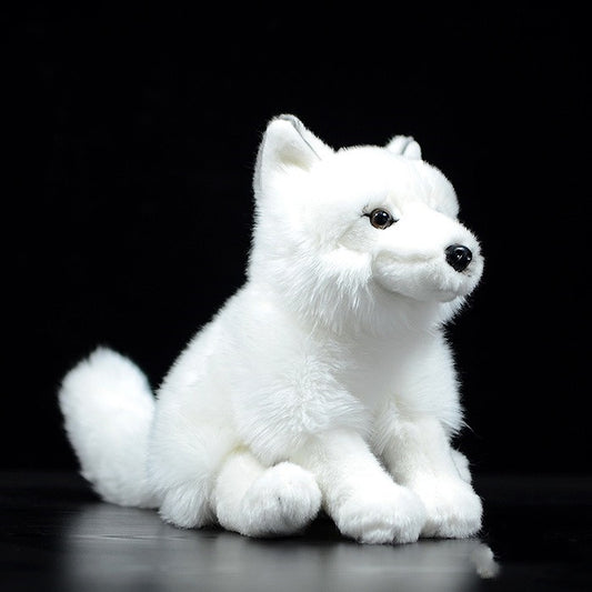 Simulation White Fox Arctic Fox Doll Plush | Magic Stories