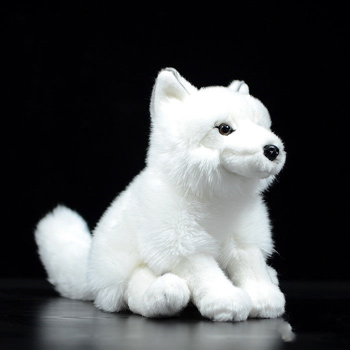 Simulation White Fox Arctic Fox Doll Plush | Magic Stories