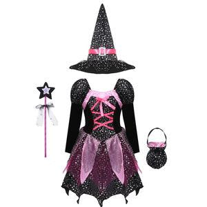 Children cos witch costume — detail
