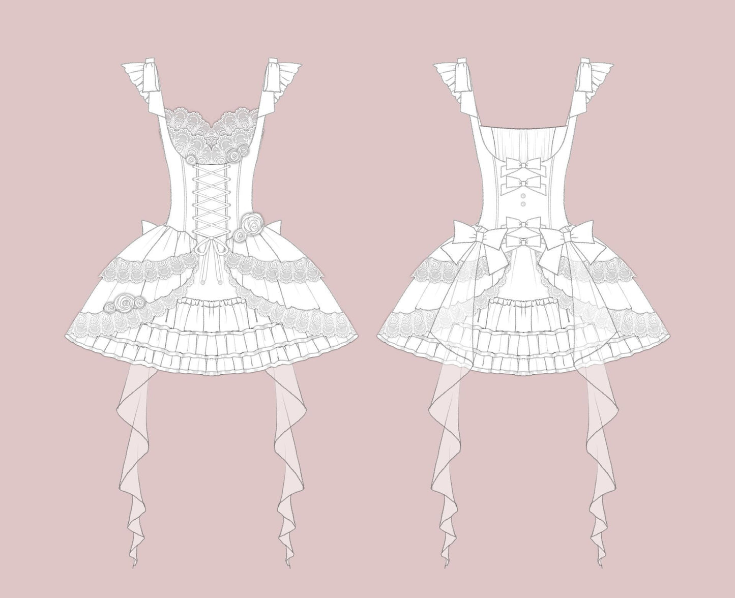 Jsk Lolita Everyday Cute Lolita Dress — scale reference