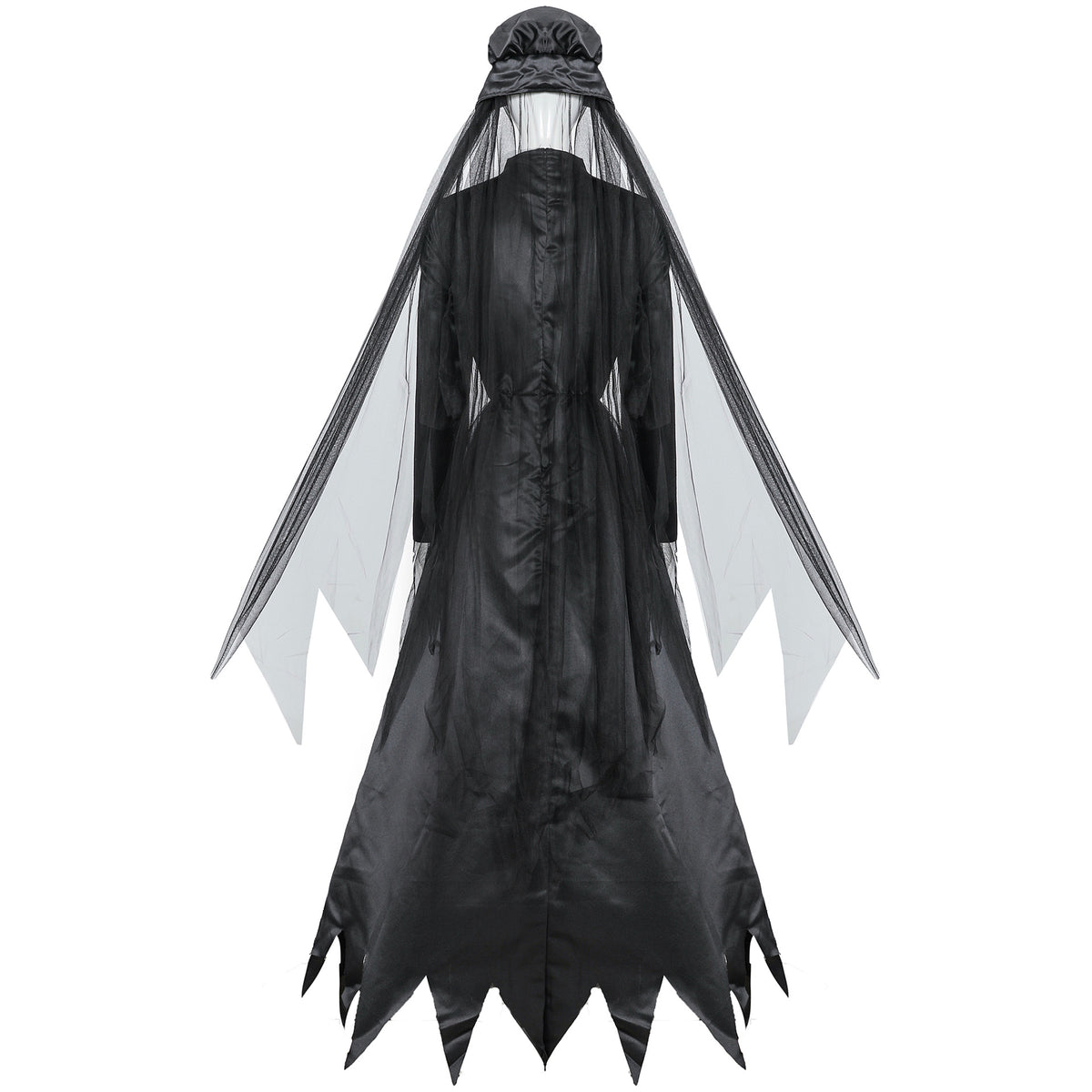 Scary Women's Cosplay Costumes Halloween Party Carnival Wedding Bride Dress Evil Ghost Vampire Anime Game — scale reference