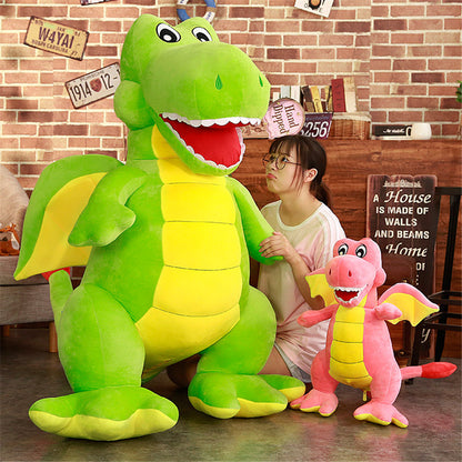 Dinosaur plush toy — side view