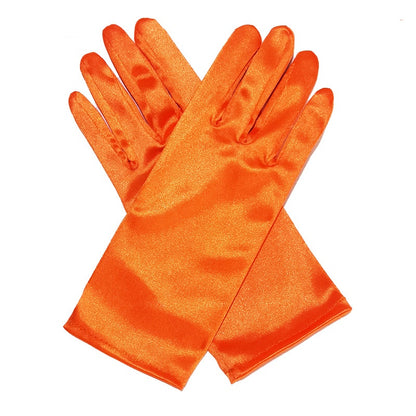 Bridal Wedding Gloves Short Satin Dress | Magic Stories