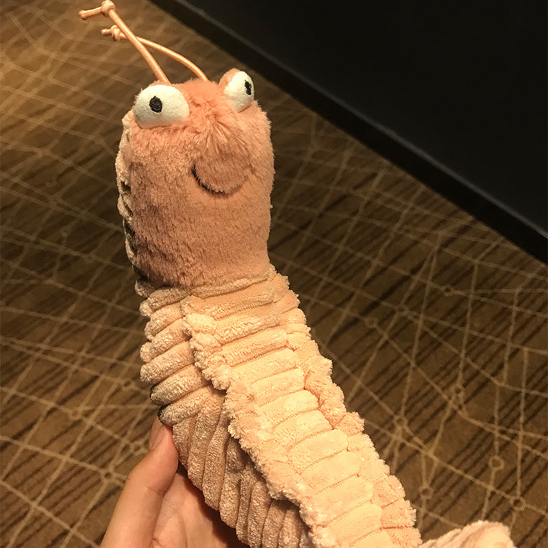 Pippi Shrimp Short Plush PP Cotton Plush Toy — back view