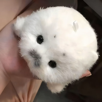 Cute Plush Seal Baby Seal Doll Keychain — scale reference