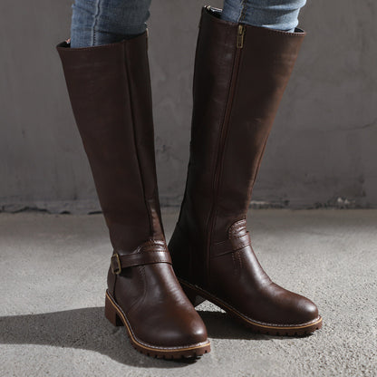 Women's high boots plus velvet warm knight boots — packaging