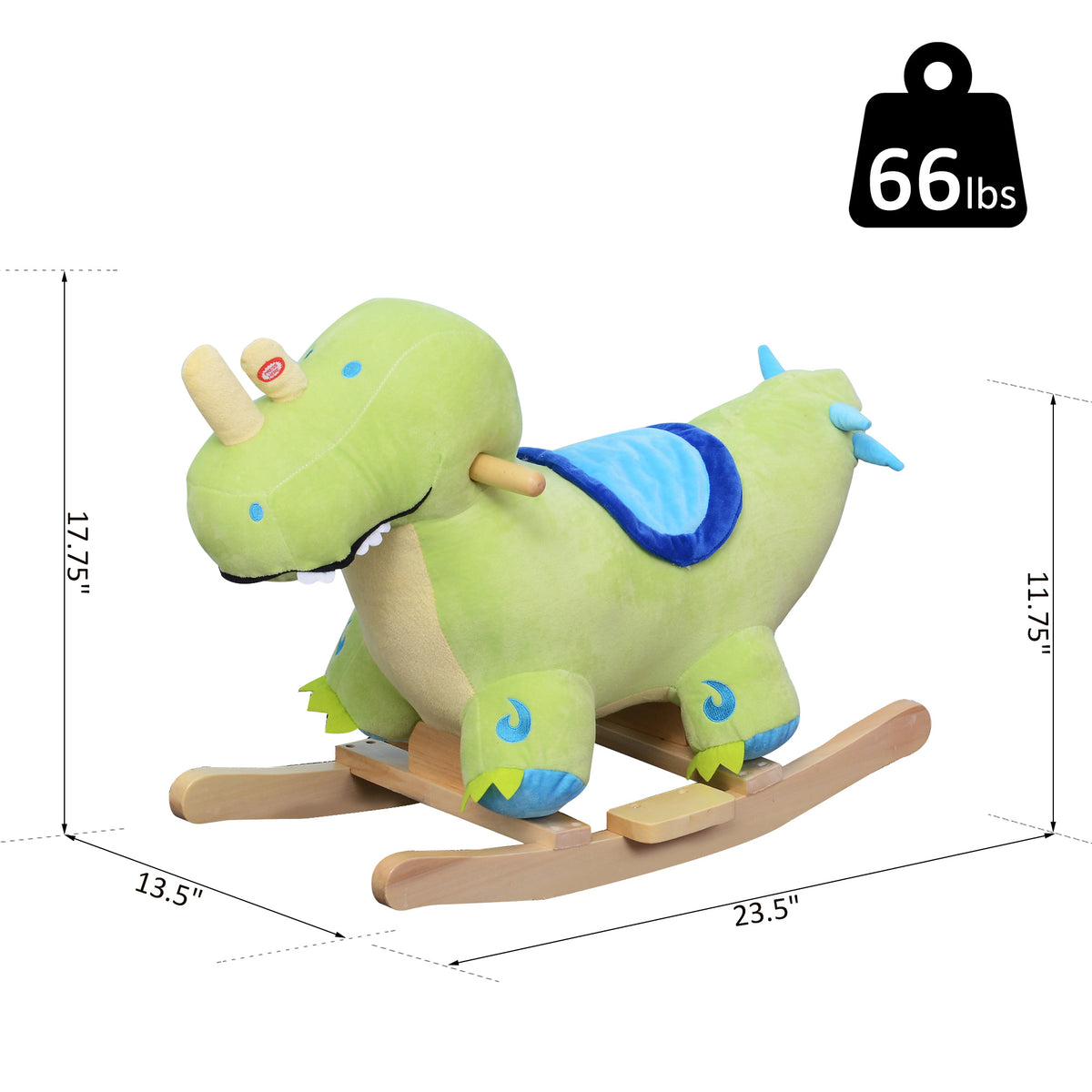 Kids Plush Ride-On Rocking Horse Toy | Magic Stories