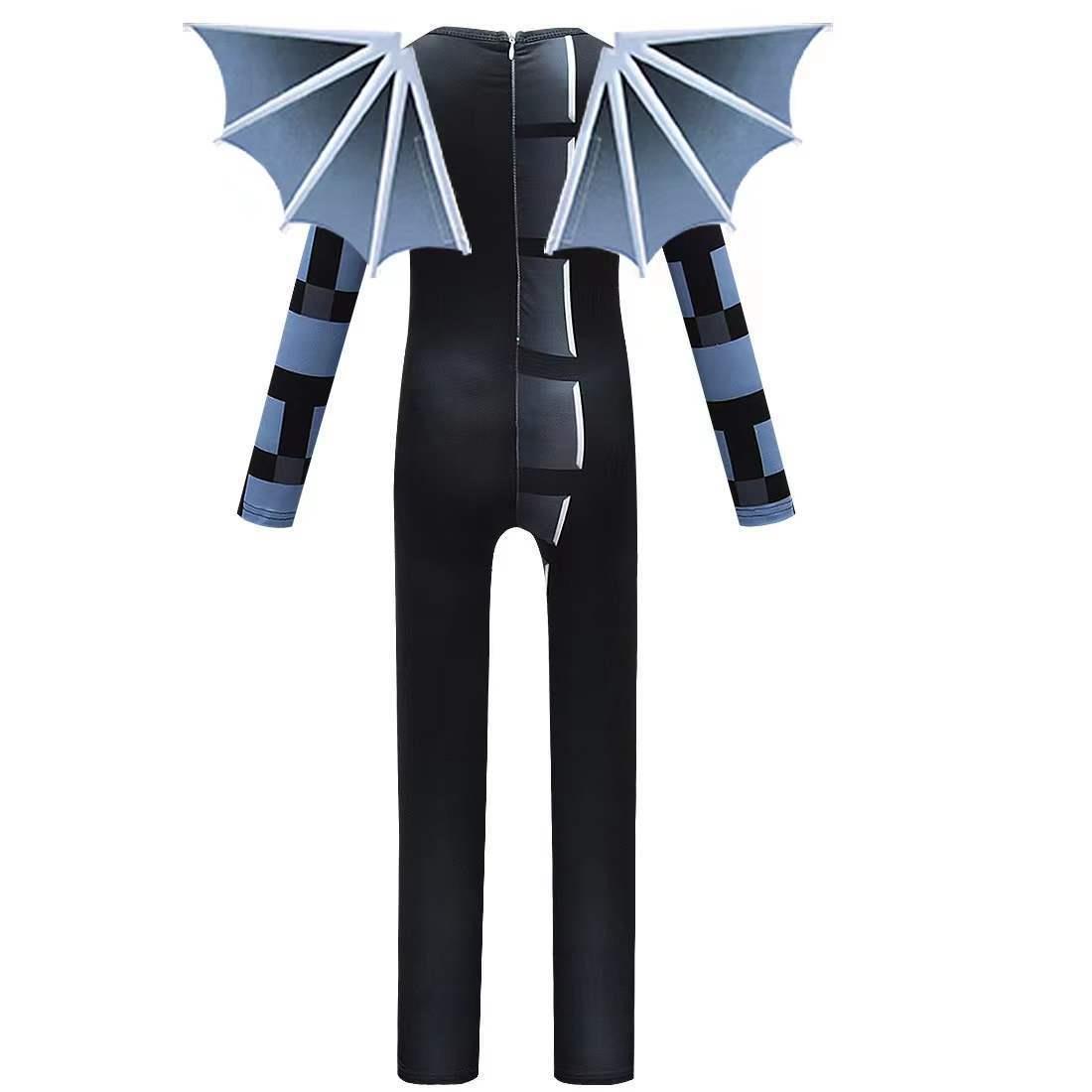 Halloween Children Cos Costume Costumes Tight One-piece Wings — side view