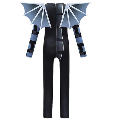 Halloween Children Cos Costume Costumes Tight One-piece Wings — side view