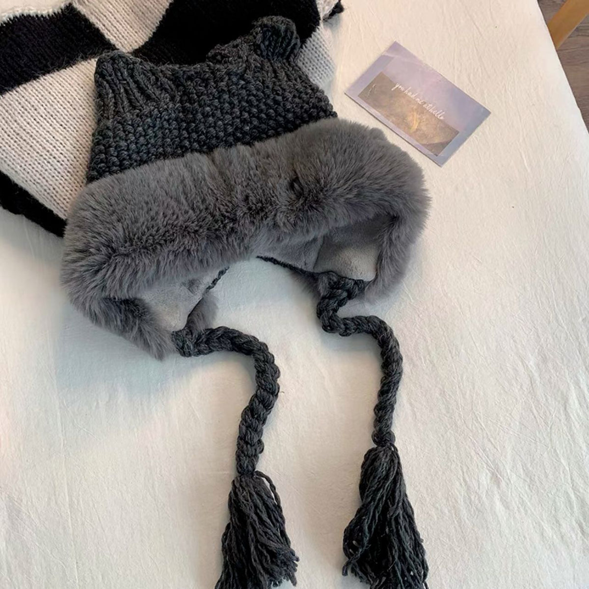 Cute Cat Ears Plush Knitted Hat | Magic Stories