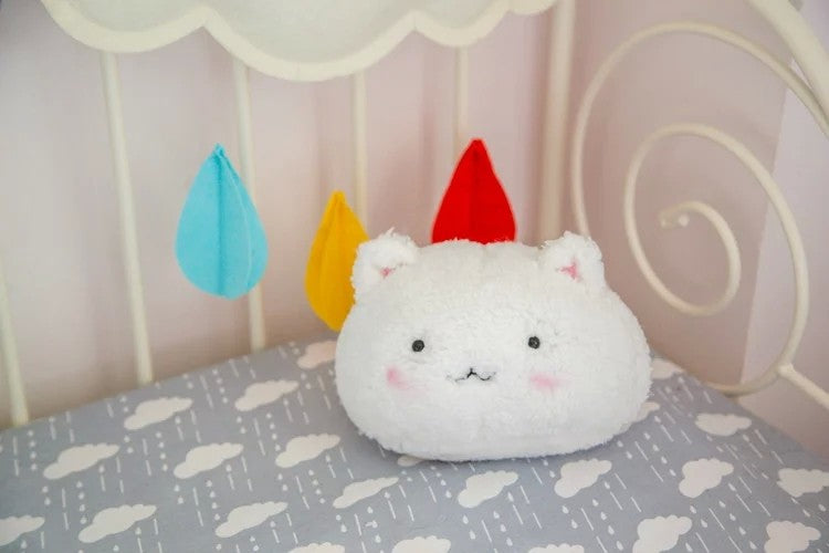 White Rabbit Plush Toy Stuffed Cute Bunny Toy Home Decor Bunny Pillow Spherical Cushion Anime Characters — scale reference