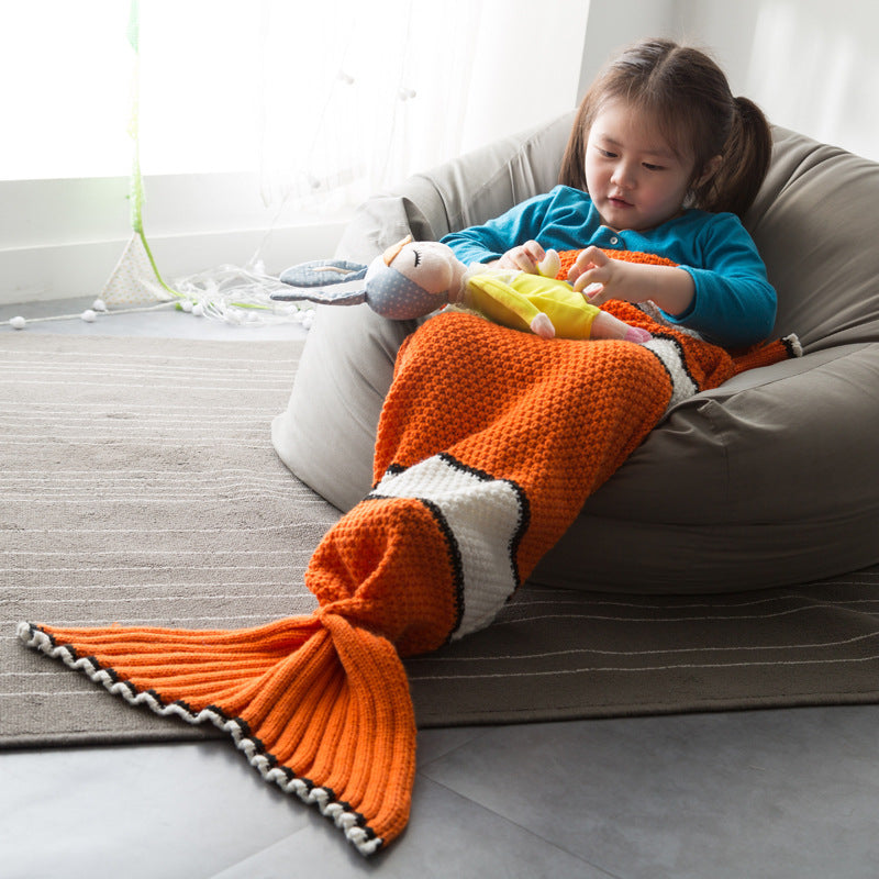 Cute Children Mermaid Fish Tail Knitted | Magic Stories
