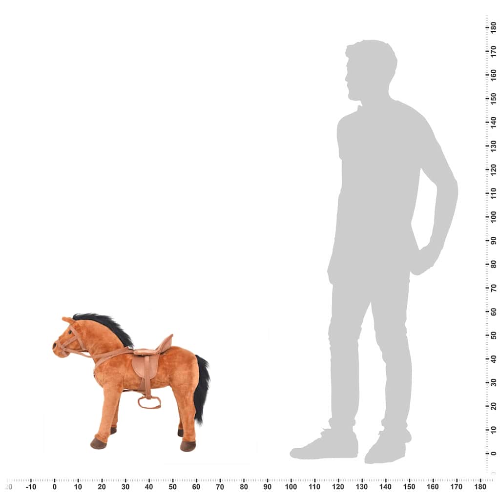 Plush Horse Standing Plush Plush Horse — back view