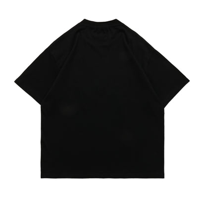 Cartoon Anime Loose T-shirt Round Neck Pullover Leisure Short Sleeve — detail