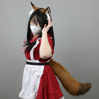 Simulation Animal Ears Hair Accessories Plush Headband — back view