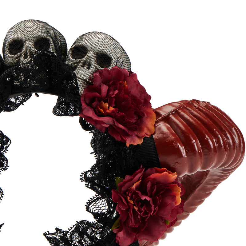 Lace Rose Headband Lolita Halloween | Magic Stories