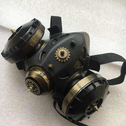 cosplay gas mask — detail