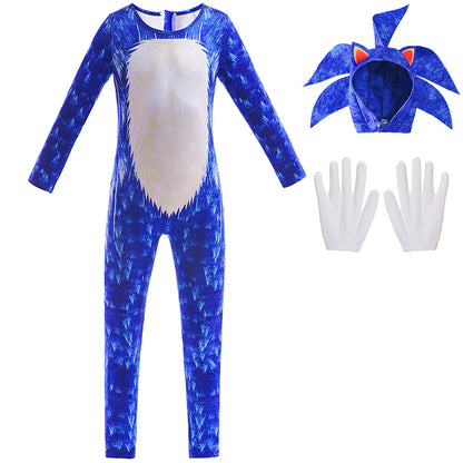 Halloween Children's Costume Anime Character Cosplay Clothes Jumpsuit — side view