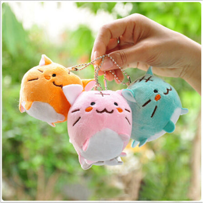 Little tiger cat plush pendant plush toy — in use