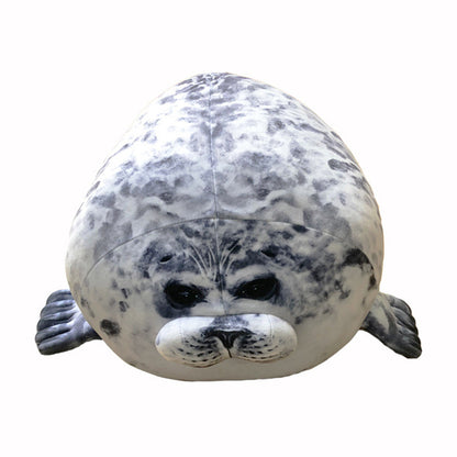 Plush Seal Cushion — back view
